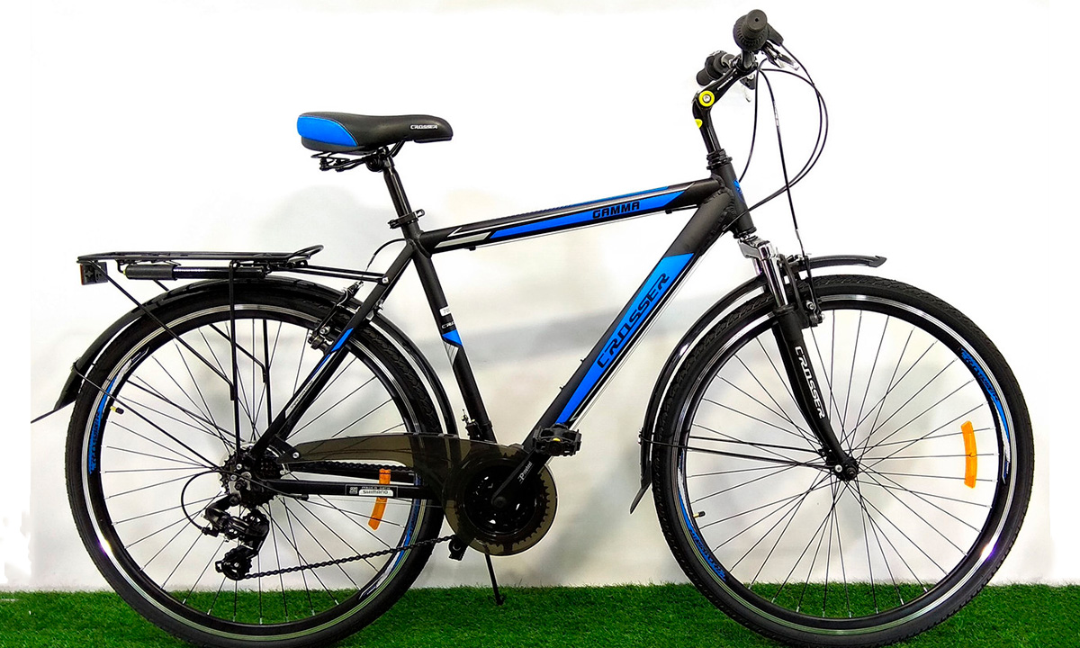 Фотография Велосипед Crosser Gamma 28" (2021) 2021 Черно-синий